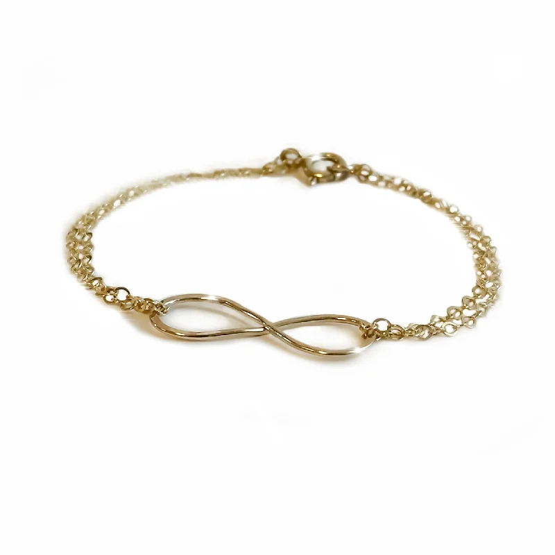 Twisted bangle bracelets for women-Shawna Infinity Bracelet