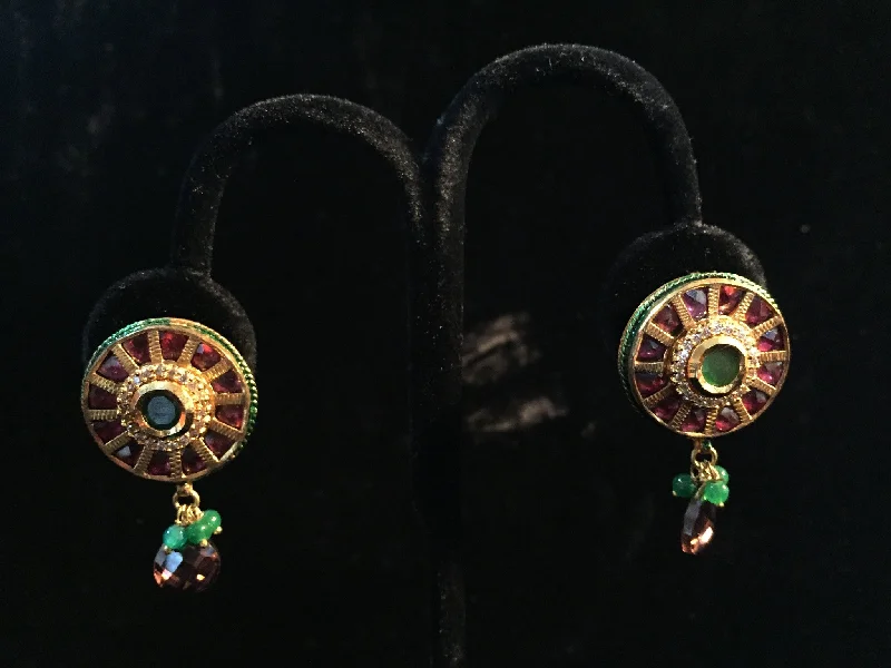 Statement women earrings-Jadau Earrings