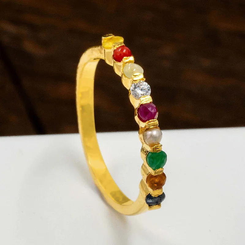 Infinity symbol women rings-Navaratna Ring PRNNR1-003