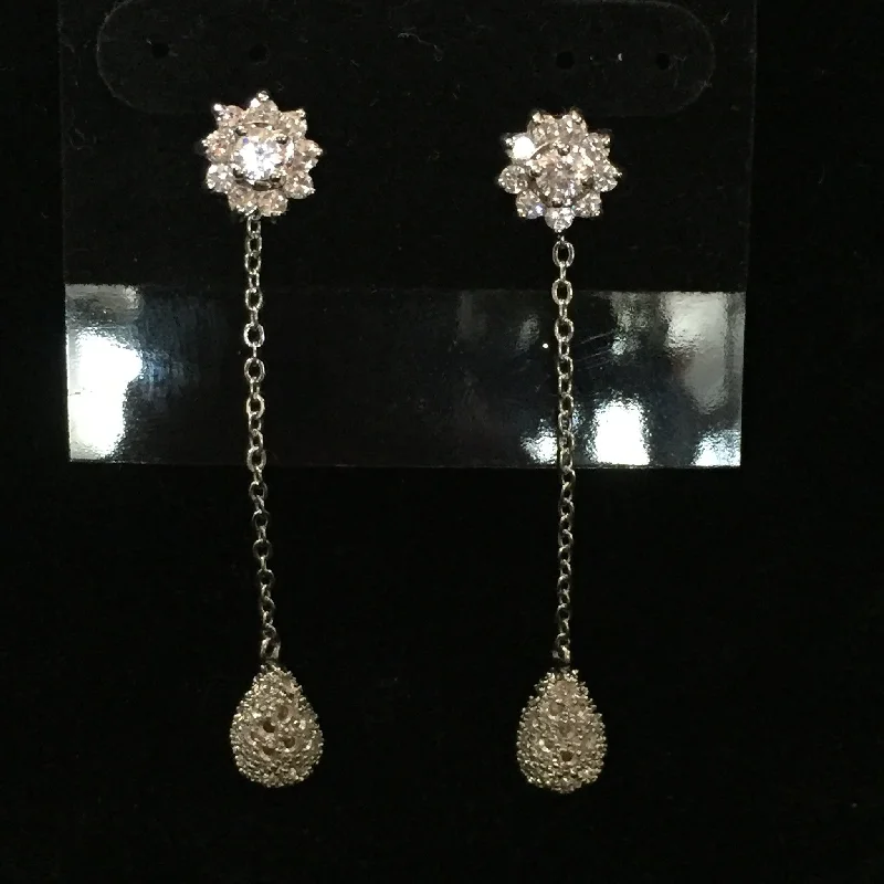 Modern women earrings-CZ Earrings 2"