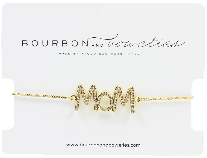 Sparkling women bracelets-MOM Adjustable Bracelet