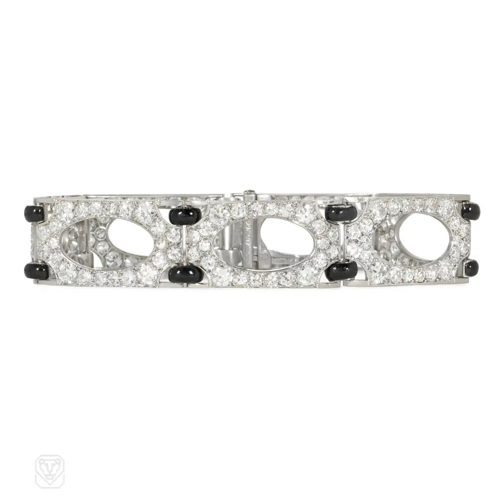 Diamond women bracelets-Mauboussin, Paris enamel and diamond bracelet