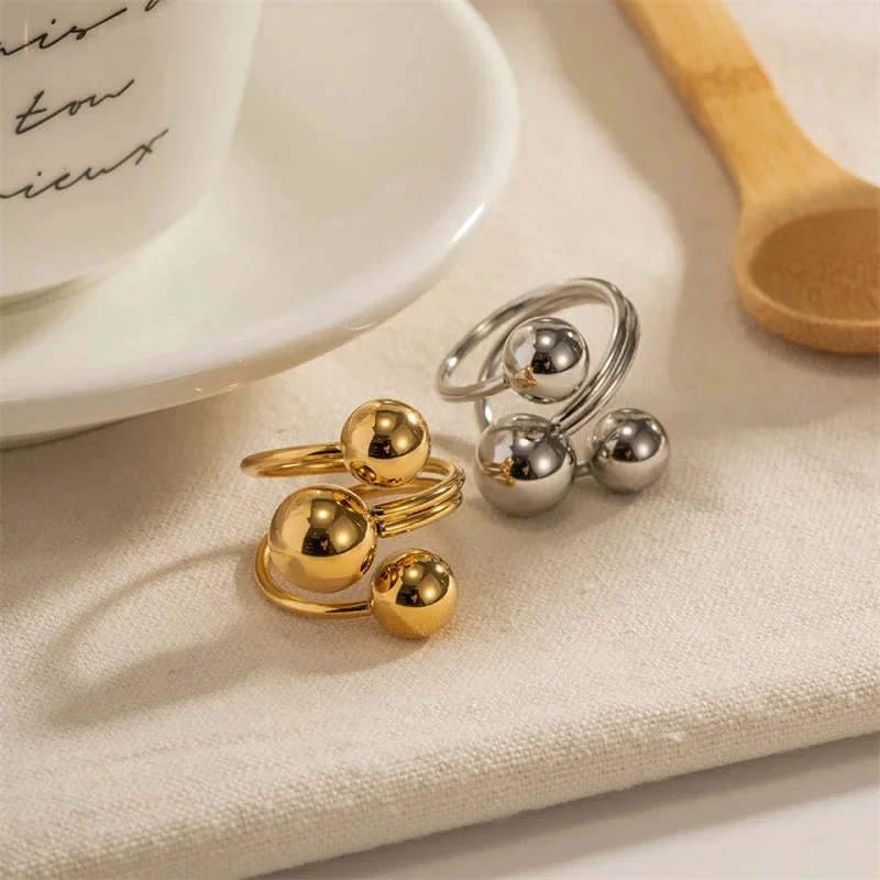 Double band women rings-Mix Ring