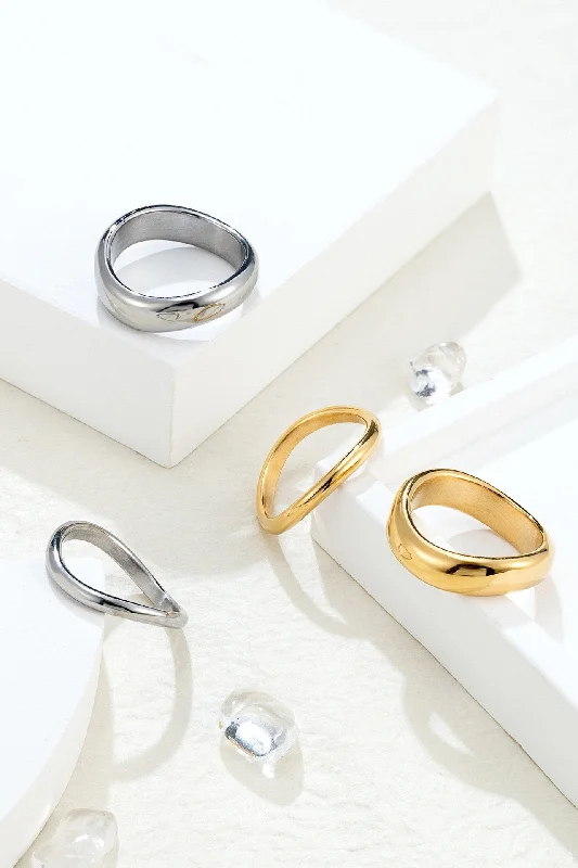 Dainty women rings-Duo Rings