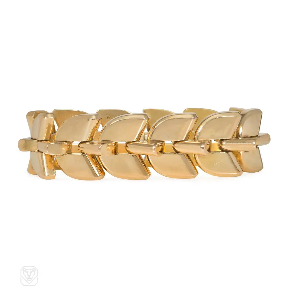 Luxury women bracelets-Boucheron Paris Retro gold Palmettes bracelet