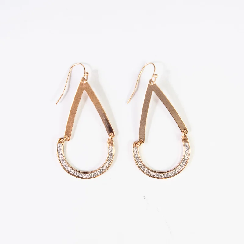 Custom gold women earrings-Roches Earrings