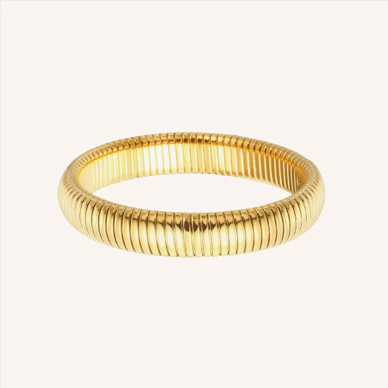 Stylish women bracelets-Gold Cobra Bracelet