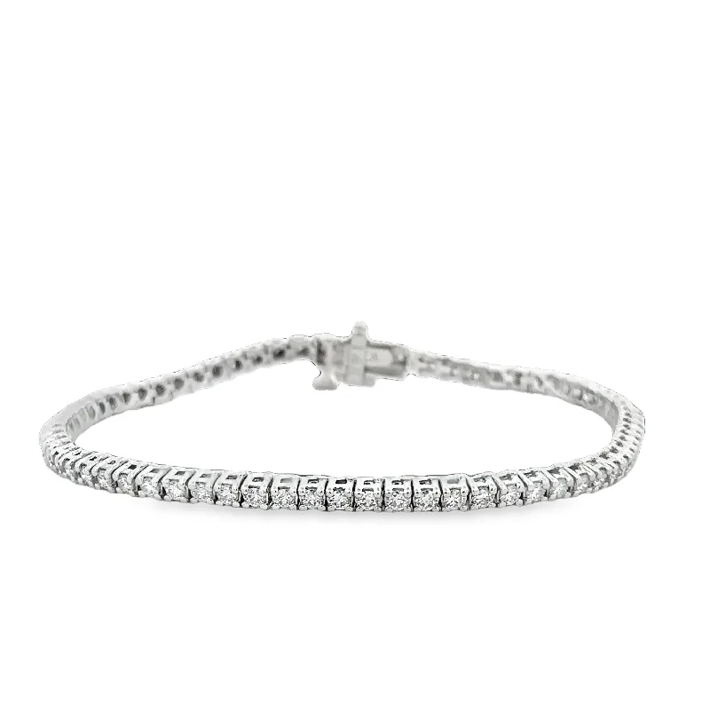 Diamond women bracelets-2.0 CTW Diamond Tennis Bracelet in White Gold