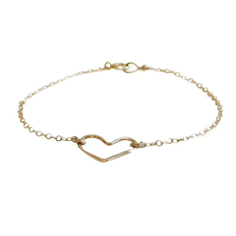 Silver women bracelets-Lucy Open Heart Bracelet