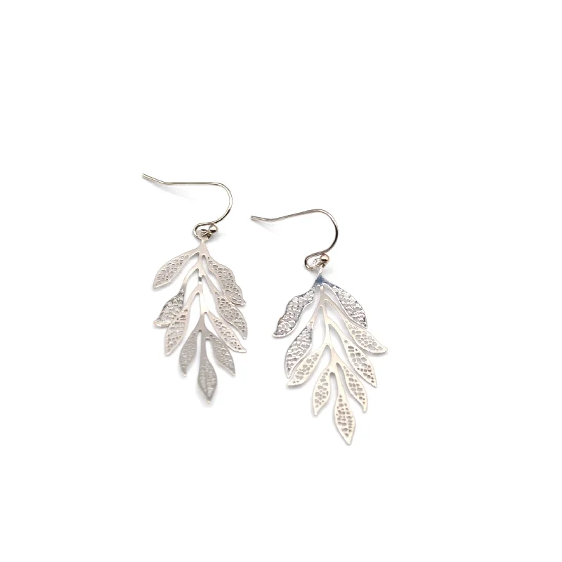 Silver hoop women earrings-Dala Earrings