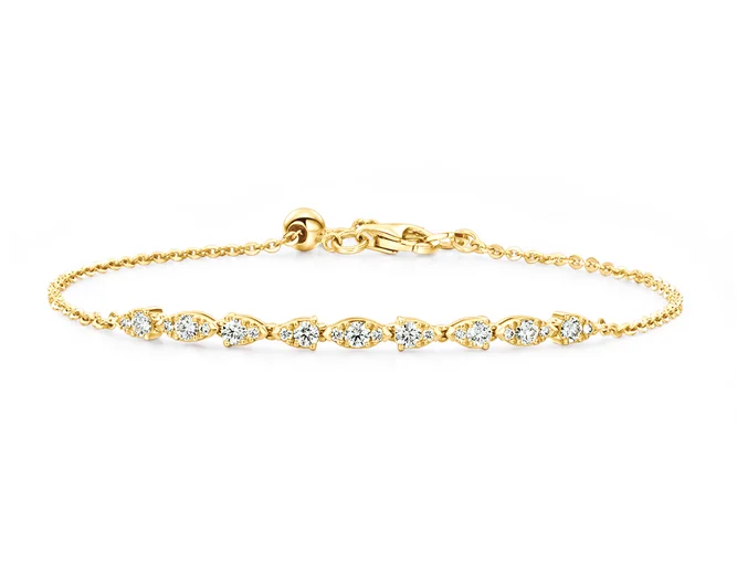 Bracelets with charms for women-Hearts On Fire Aerial Dewdrop Diamond Bracelet