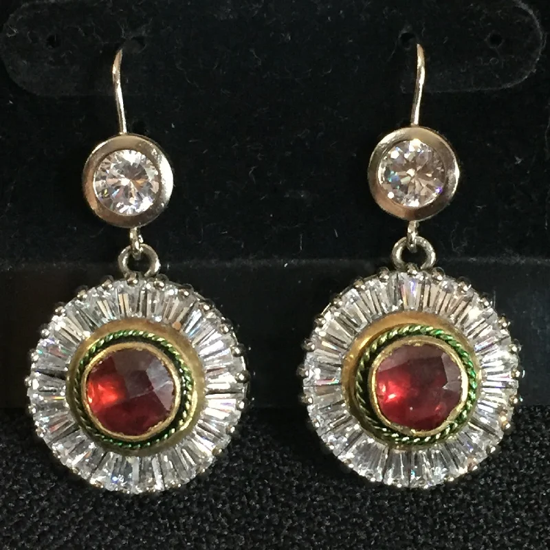 Unique gemstone women earrings-CZ Earrings