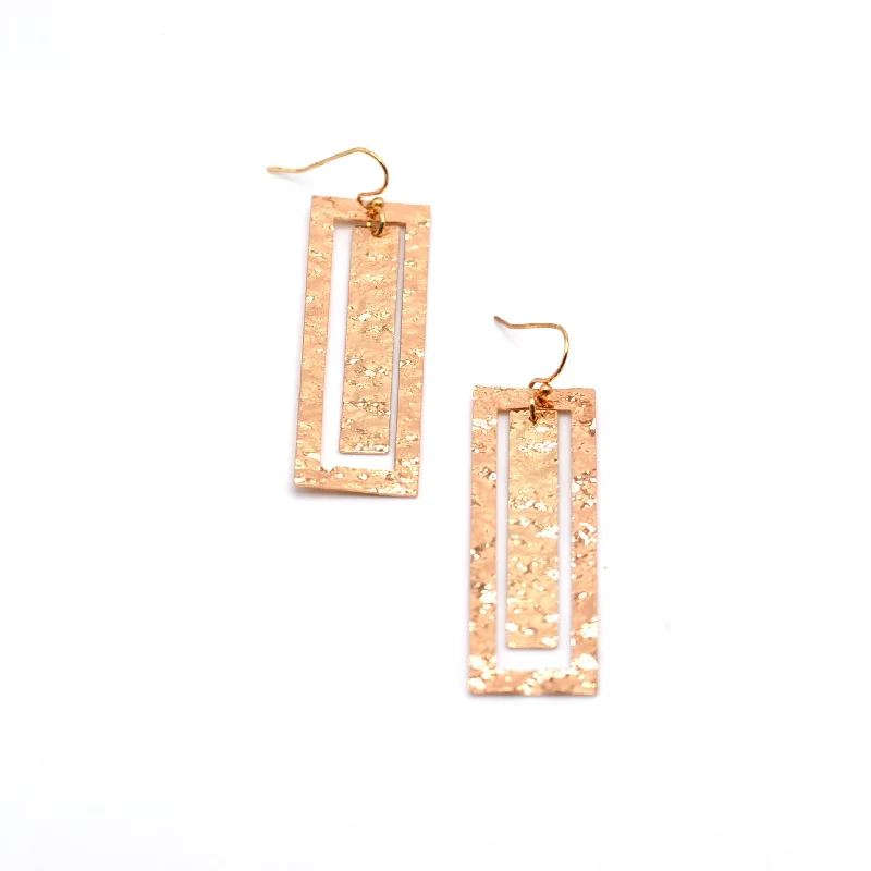 Gold women earrings-Evangeline Earrings