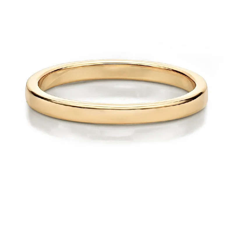 Infinity women rings-Wedding or eternity band in 14 carat yellow gold