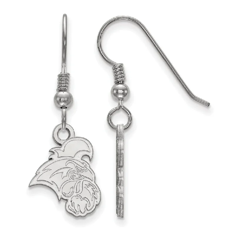 Silver drop women earrings-Sterling Silver Coastal Carolina University Small Dangle Earrings