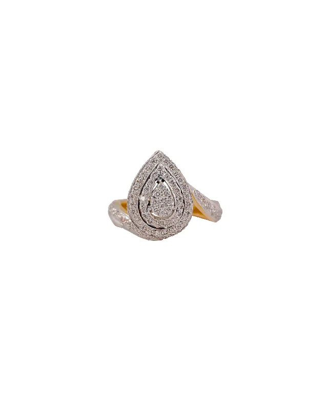 Gold plated women rings-Heidi Diamond Ring