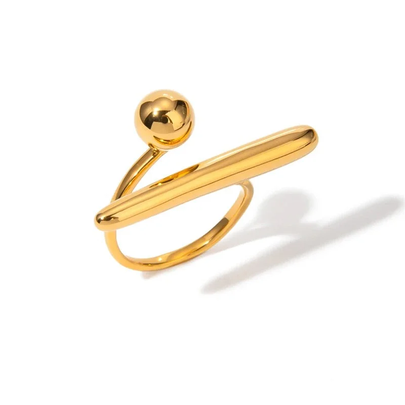 Statement women rings-Pin Pon Ring