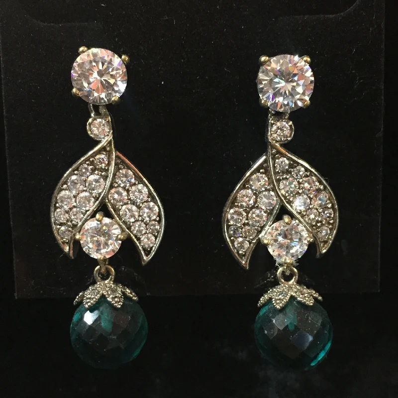 Trendy women earrings-CZ Earrings 1.5"