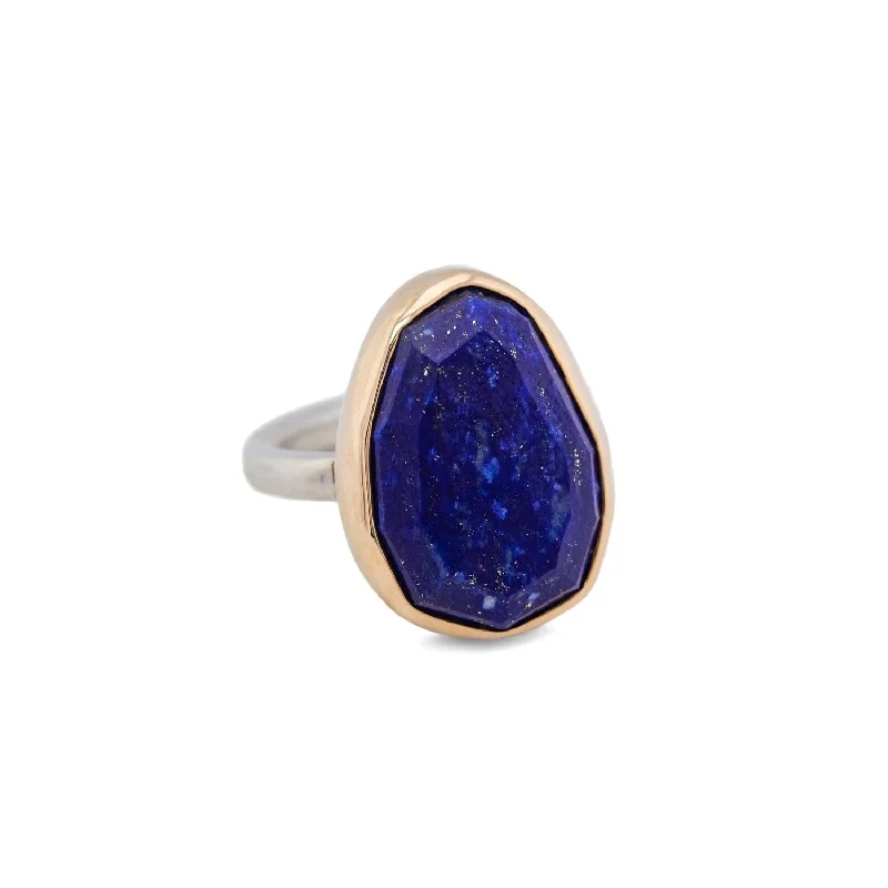 Fashion statement women rings-Lapis Ring