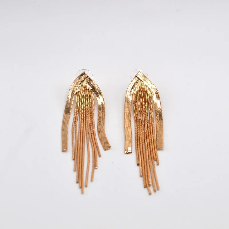 Gold diamond women earrings-Everly Earrings