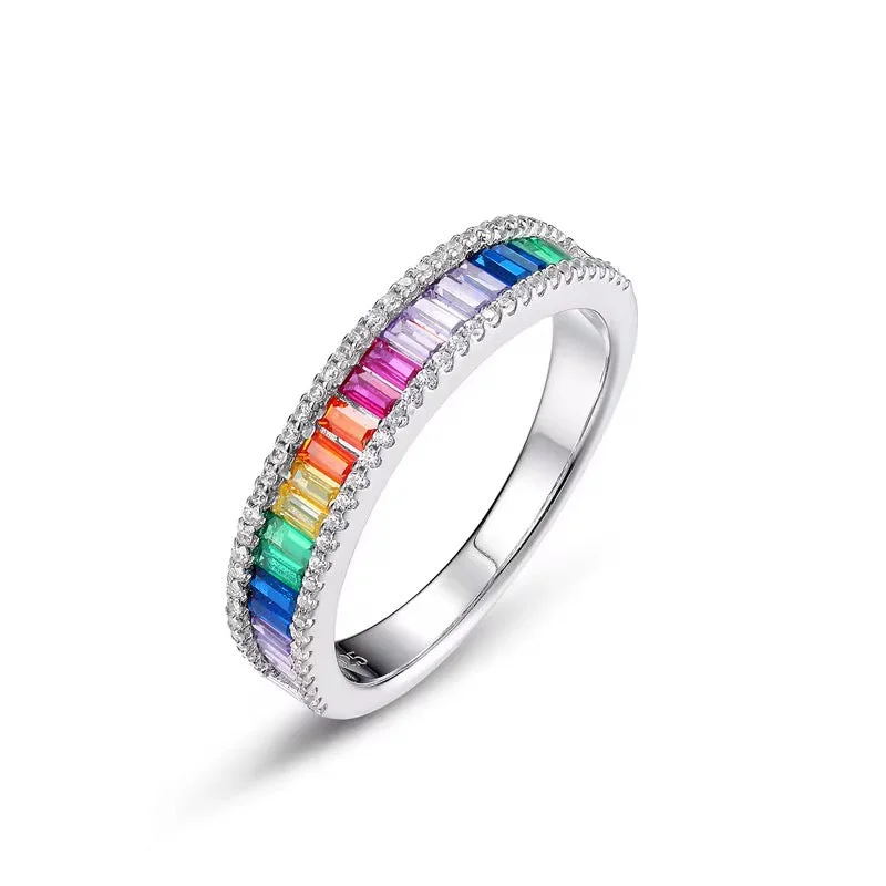 Artistic women rings-Rainbow Ring