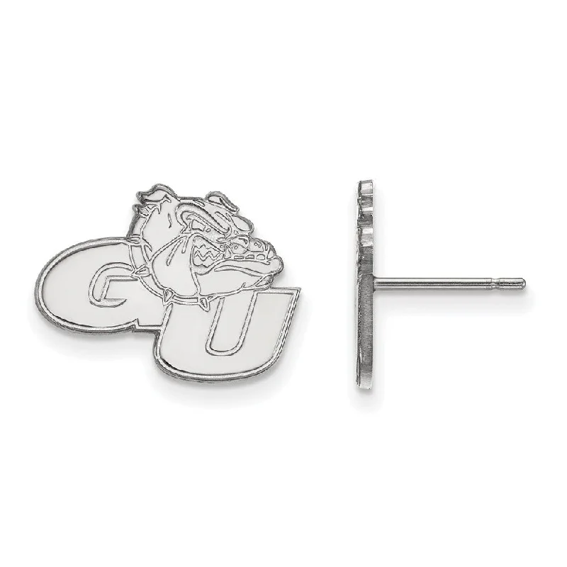 Stud women earrings-Sterling Silver Gonzaga University Small Post Earrings