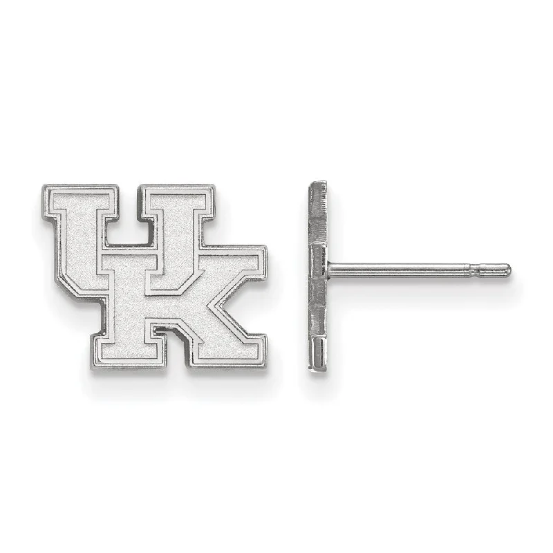 Long women earrings-Sterling Silver University of Kentucky XS (Tiny) 'UK' Post Earrings