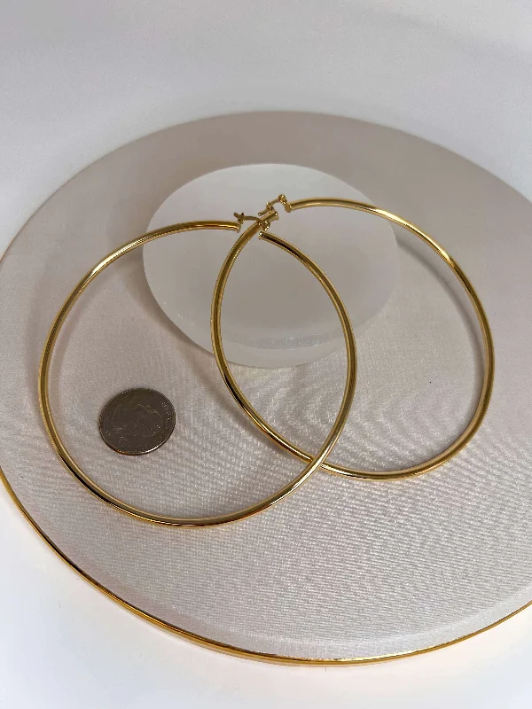 Chic women earrings-Velani Grande Hoop Earrings